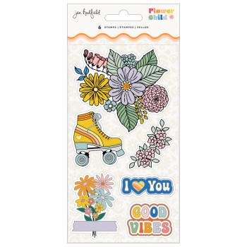 American Crafts - Stempelset "Flower Child" Clear Stamps