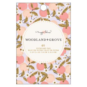 American Crafts "Woodland Grove" Notecard Pad 3x4 Inch