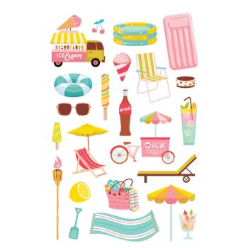 Simple Stories - Aufkleber "Retro Summer" Sticker Book