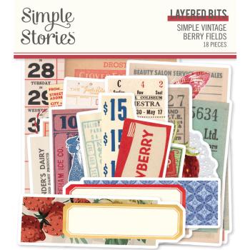 Simple Stories - Stanzteile "Simple Vintage Berry Fields" Die Cuts