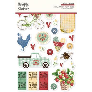 Simple Stories - Aufkleber "Simple Vintage Berry Fields" Sticker Book