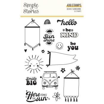 Simple Stories - Stempelset "Boho Sunshine" Clear Stamps 
