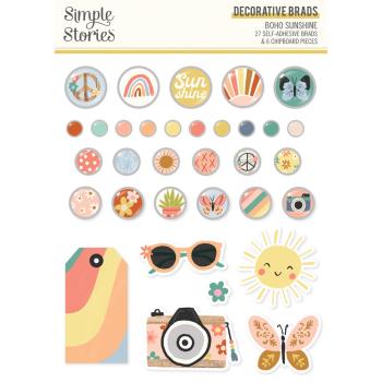 Simple Stories - Decorative Brads "Boho Sunshine" 