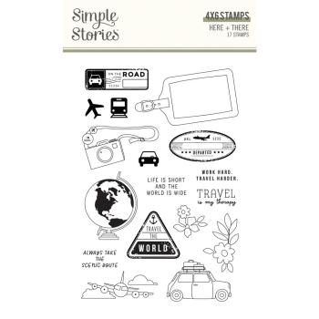 Simple Stories - Stempelset "Here + There" Clear Stamps 