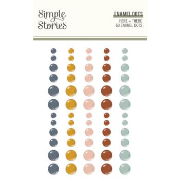 Simple Stories - Enamel Dots "Here + There" 60 Stück 