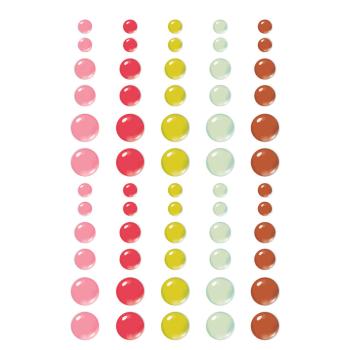 Simple Stories - Enamel Dots "Retro Summer" 60 Stück 