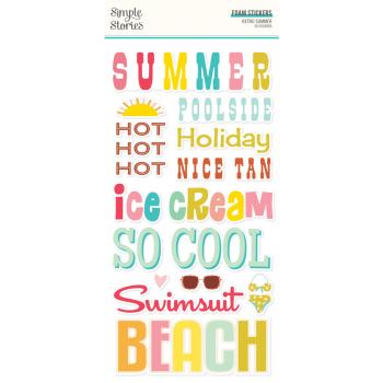 Simple Stories - Aufkleber "Retro Summer" Foam Sticker