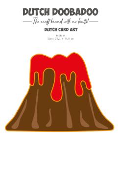 Dutch Doobadoo - Schablone A5 "Volcano" Stencil - Dutch Card Art