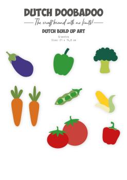 Dutch Doobadoo - Schablone A5 "Vegetables" Stencil - Dutch Card Art Build Up 