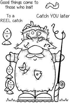 Woodware - Stempelset "Reel Catch" Clear Stamps 