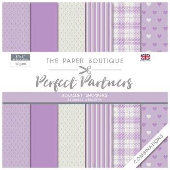 The Paper Boutique - Designpapier "Bouquet Showers" Perfect Partners 8x8 Inch