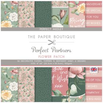 The Paper Boutique - Designpapier "Flower Patch" Decorative Paper 8x8 Inch - 36 Bogen