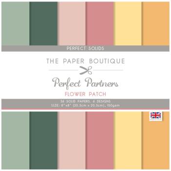 The Paper Boutique - Cardstock "Flower Patch" Solid Papers 8x8 Inch - 36 Bogen