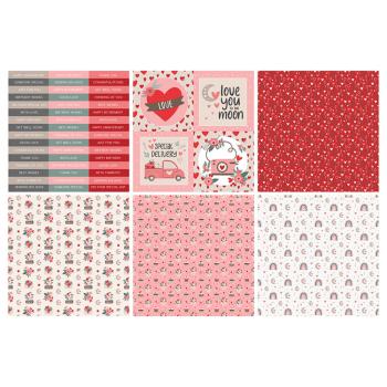 The Paper Boutique - Designpapier "Love Always" Decorative Paper 8x8 Inch - 36 Bogen