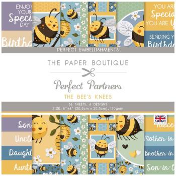 The Paper Boutique - Designpapier "The Bee's Knees" Embellishment Pad 8x8 Inch - 36 Bogen