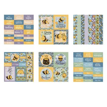 The Paper Boutique - Designpapier "The Bee's Knees" Embellishment Pad 8x8 Inch - 36 Bogen