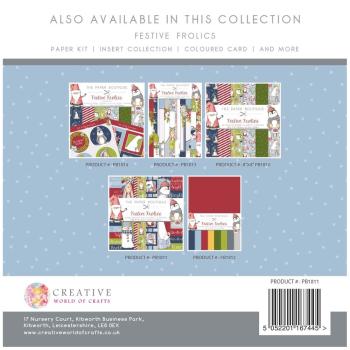 The Paper Boutique - Designpapier "Festive Frolics" Embellishment Pad 8x8 Inch - 36 Bogen