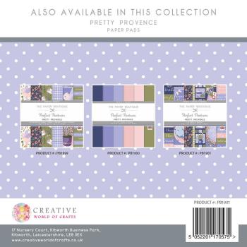 The Paper Boutique - Designpapier "Pretty Provence" Embellishment Pad 8x8 Inch - 36 Bogen