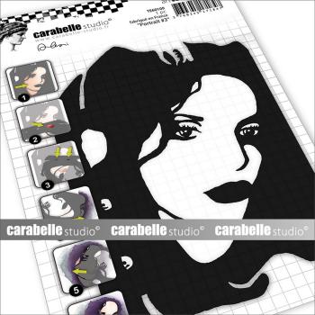 Carabelle Studio - Schablone 14,8x10,5 cm "Portrait" Stencil