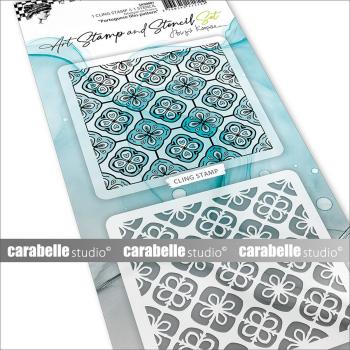 Carabelle Studio - Stempel & Schablone "Portuguese Tiles Pattern" Art Stamp & Stencil
