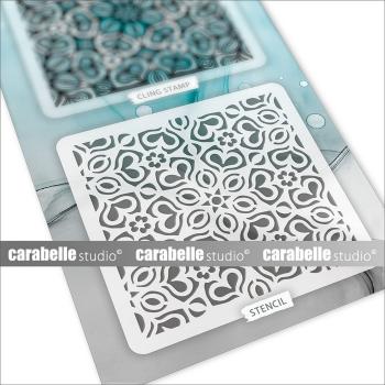 Carabelle Studio - Stempel & Schablone "Blooming Pattern" Art Stamp & Stencil