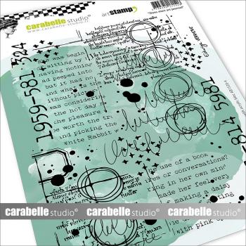 Carabelle Studio - Gummistempel "Dans Mon Art Journal" Cling Stamp Art 