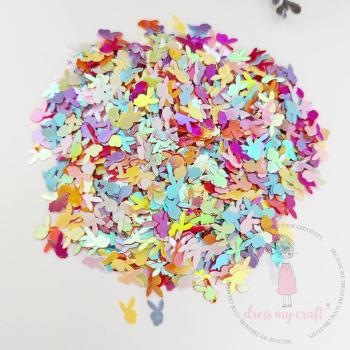 Dress My Craft - Streuteile "Sparkling Bunny" Shaker Slices 8g