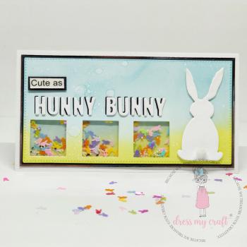 Dress My Craft - Streuteile "Sparkling Bunny" Shaker Slices 8g