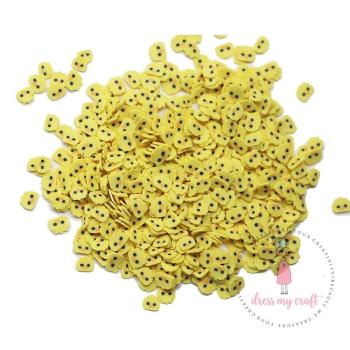 Dress My Craft - Streuteile "Yellow Chicks" Shaker Slices 8g