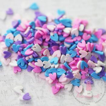 Dress My Craft - Streuteile "Pastel Hearts" Shaker Slices 8g