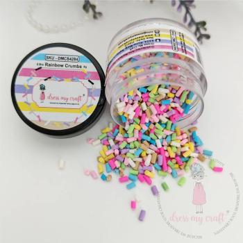 Dress My Craft - Streuteile "Rainbow Crumbs" Shaker Slices 8g