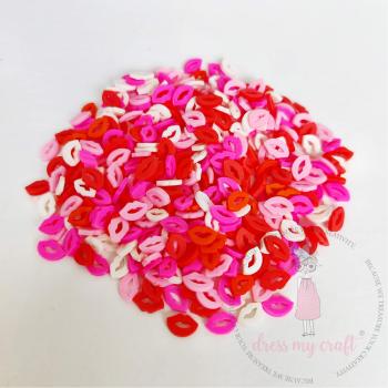 Dress My Craft - Streuteile "Rosy Lips" Shaker Slices 8g