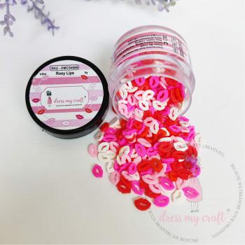 Dress My Craft - Streuteile "Rosy Lips" Shaker Slices 8g