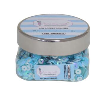 Dress My Craft - Pailetten - Streuteile "Sea Breeze" Sequins Mix 25g