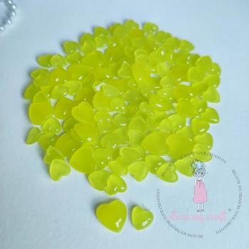 Dress My Craft - Streuteile Wassertropfen "Heart Pastel Yellow" Droplets 8g