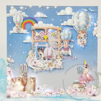 Dress My Craft - Designpapier "Chickoo & Friends" Paper Pack 6x6 Inch - 24 Bogen