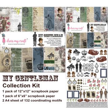 Dress My Craft - Collections Kit "My Gentlemann" Paper Pack