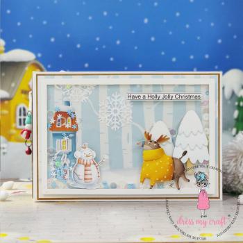 Dress My Craft - Designpapier "Christmas & Jinnie" Paper Pack 12x12 Inch - 24 Bogen