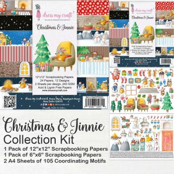 Dress My Craft - Collections Kit "Christmas & Jinnie" Paper Pack