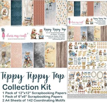 Dress My Craft - Collections Kit "Tippy Tippy Tap" Paper Pack