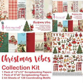 Dress My Craft - Collections Kit "Christmas Vibes" Paper Pack