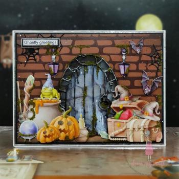 Dress My Craft - Designpapier "Halloween" Paper Pack 12x12 Inch - 24 Bogen