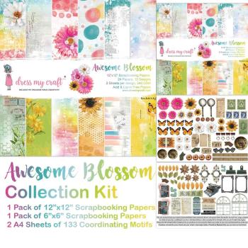 Dress My Craft - Collection Kit "Awesome Blossom" Paper Pack