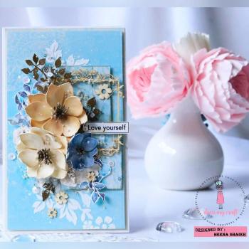 Dress My Craft - Designpapier "Floral Symphony" Paper Pack 12x12 Inch - 24 Bogen