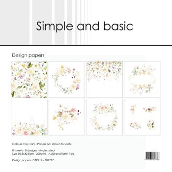 Simple and Basic - Designpapier "Spring Feelings" Paper Pack 12x12 Inch - 8 Bogen 