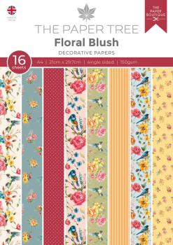 The Paper Tree - Designpapier "Floral Blush" Paper Pack A4 - 16 Bogen