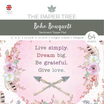 The Paper Tree - Toppers Collection "Boho Bouquets" Aufleger