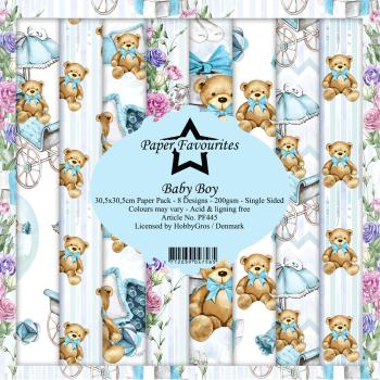 Paper Favourites - Designpapier "Baby Boy" Paper Pack 12x12 Inch 8 Bogen