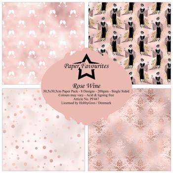 Paper Favourites - Designpapier "Rose Wine" Paper Pack 12x12 Inch 8 Bogen