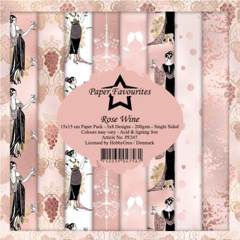 Paper Favourites - Designpapier "Rose Wine" Paper Pack 6x6 Inch - 24 Bogen